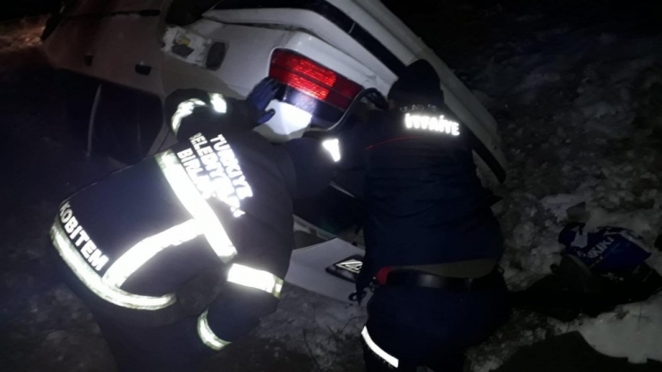 Buzlanma Kazaya Neden Oldu: 1 Yaralı