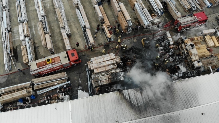 Çatalca’da Fabrika Yangını