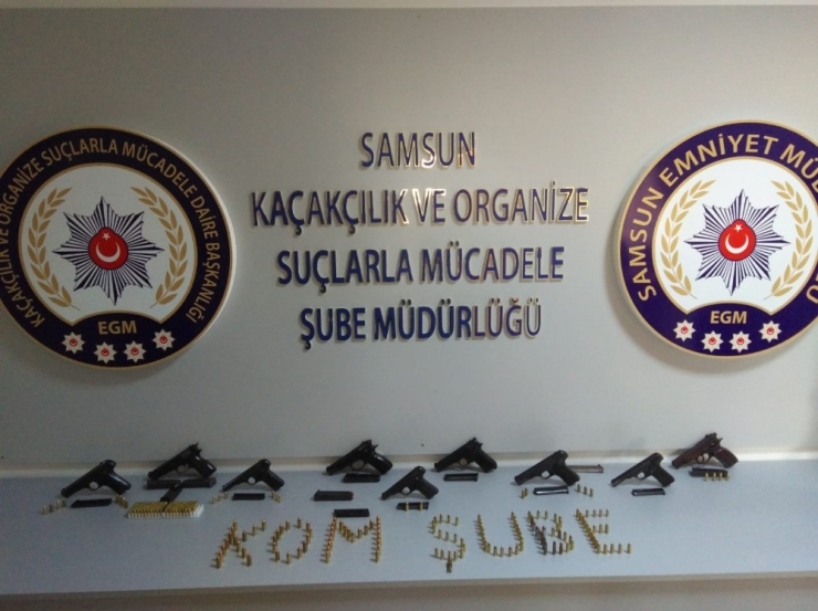 Samsun Merkezli Silahlı Kaçakçığı Operasyonu: 13 Gözaltı