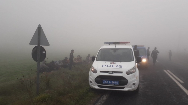 Tekirdağ’da 16 Kaçak Göçmen Yakalandı