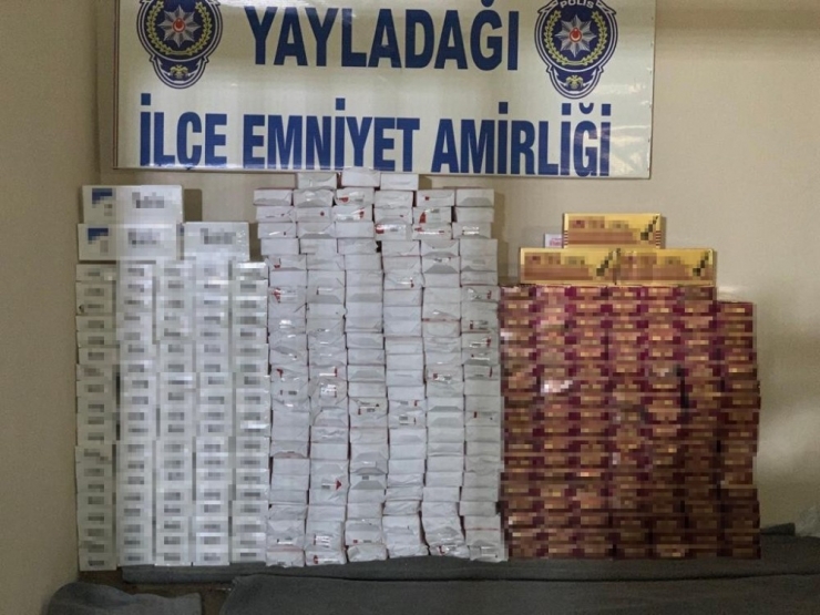 Yayladağı’nda 3 Bin 760 Paket Kaçak Sigara Ele Geçirildi