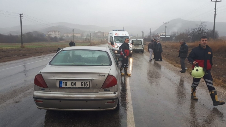 İskilip’te Trafik Kazası: 1 Yaralı