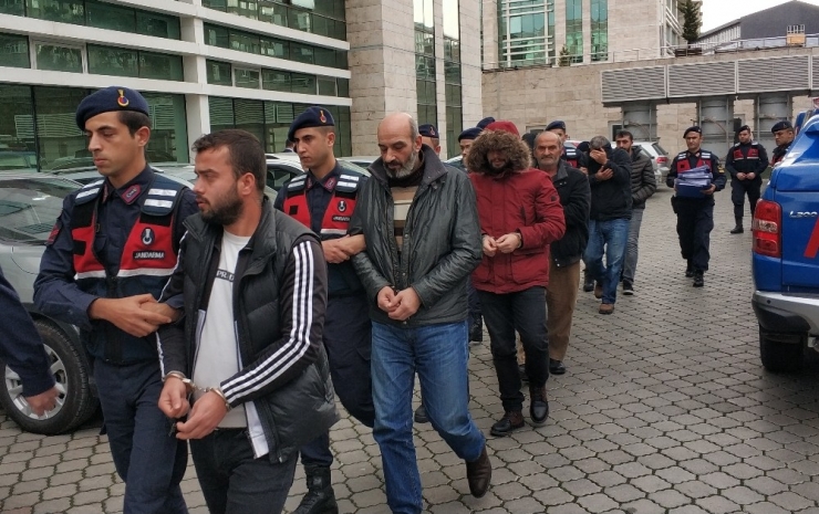 Jandarmanın Uyuşturucu Operasyondaki 8 Şahıs Adliyede