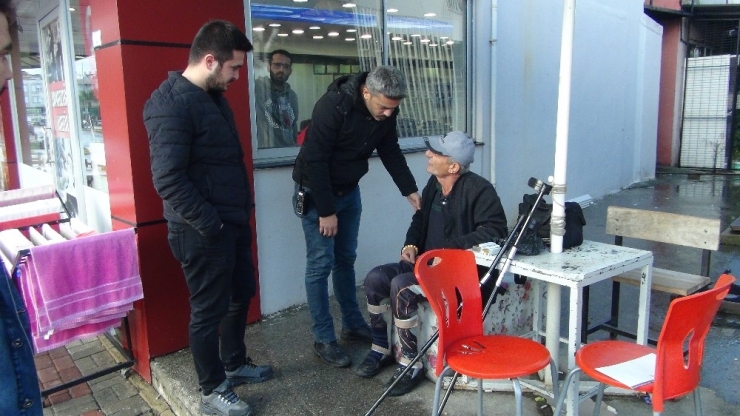 Engelli Şahıs Hırsızlık Yaparken Kameralara Yakalandı