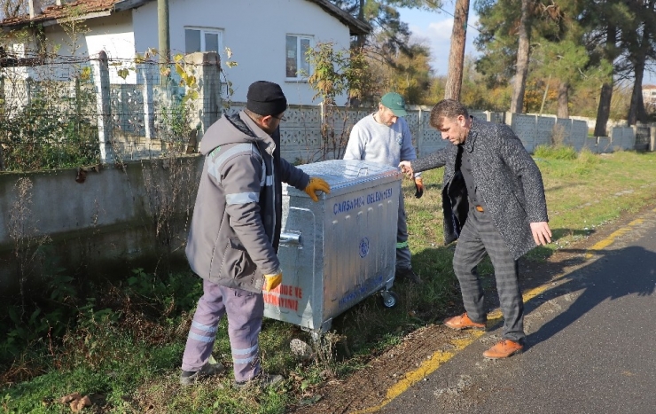 Çarşamba Belediyesinden Her Mahalleye Çöp Konteyneri