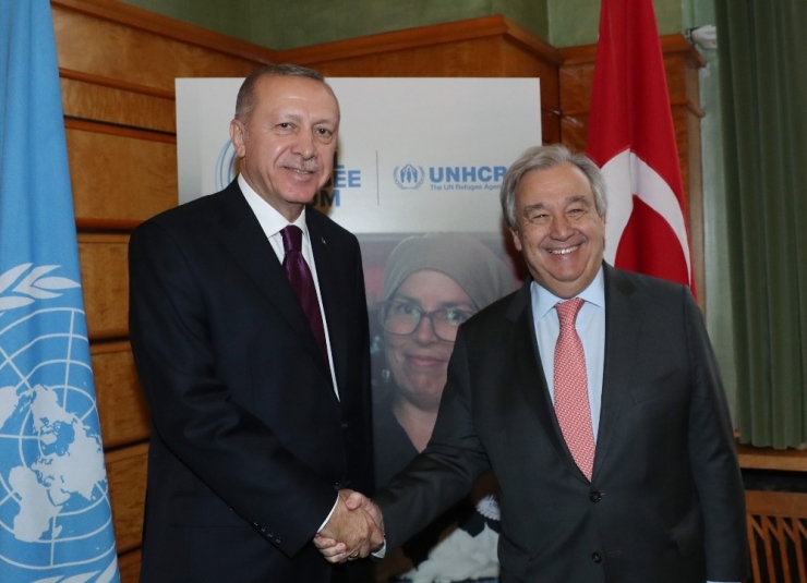 Cumhurbaşkanı Erdoğan, Bm Genel Sekreteri Guterres İle Görüştü