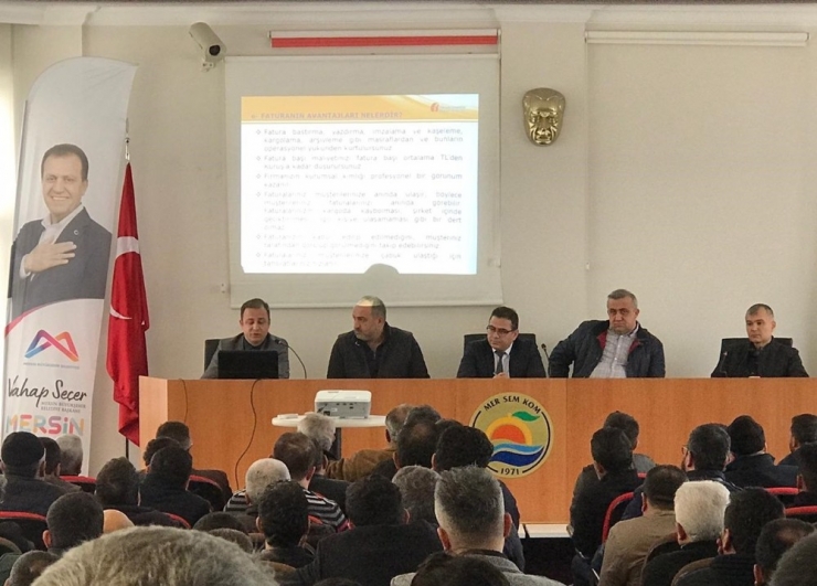 Mersin Toptancı Hal Kompleksi Esnafı E-fatura İle İlgili Bilgilendirildi