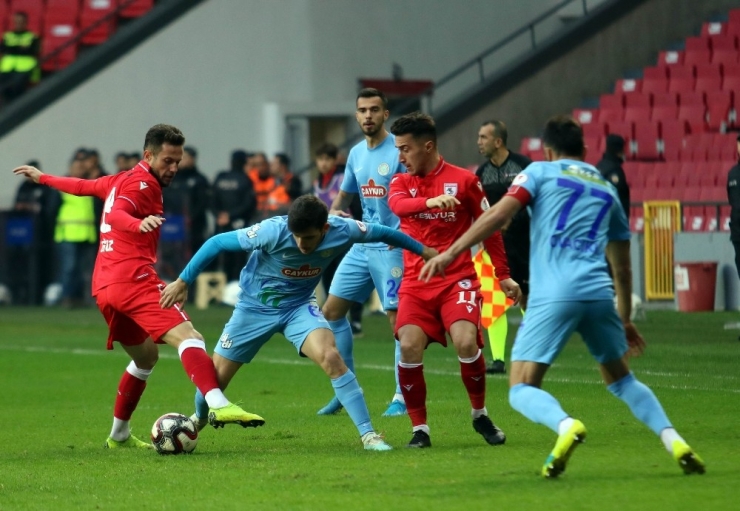 Ziraat Türkiye Kupası: Samsunspor: 0 - Çaykur Rizespor: 0 (İlk Yarı)