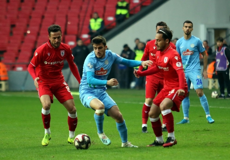 Ziraat Türkiye Kupası: Samsunspor: 0 - Çaykur Rizespor: 0 (İlk Yarı)