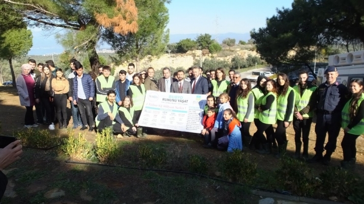 Takım Çalışması Dersinde Fıstık Çamlarını Toprakla Buluşturdular