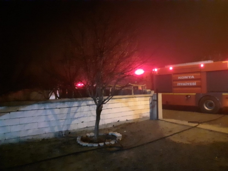 Kulu’da Kalorifer Dairesinde Yangın