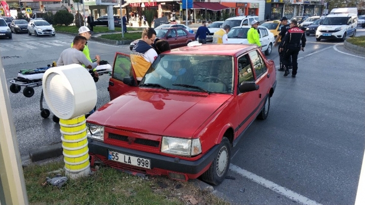 Samsun’da Otomobiller Çarpıştı: 1 Yaralı