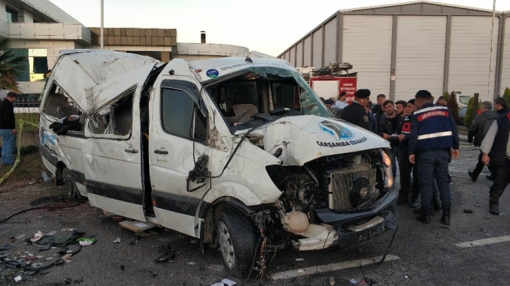 Samsun’da Öğrenci Servisi Kaza Yaptı: 1 Ölü