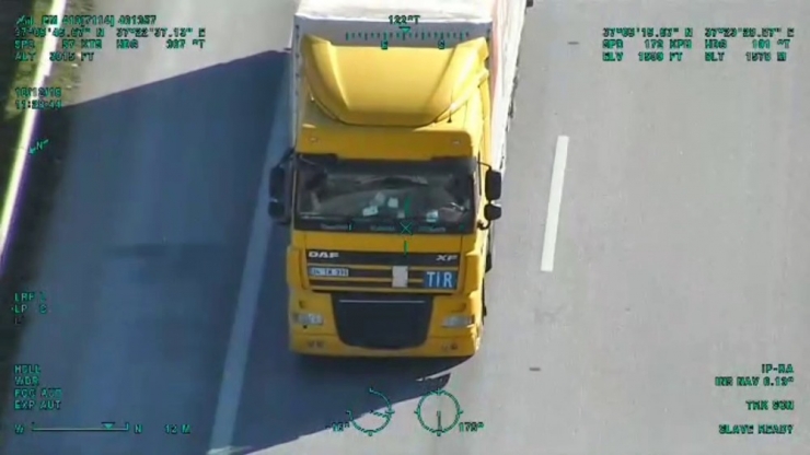 Gaziantep’te Helikopter Destekli Trafik Uygulaması