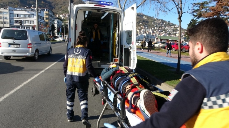 Ordu’da Otomobilin Çaptığı Bisikletli Genç Yaralandı