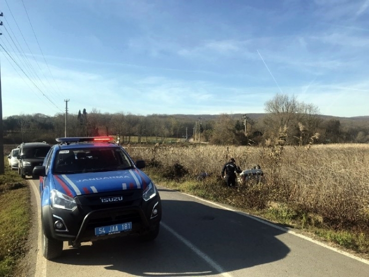 Otomobil Takla Atarak Sazlığa Uçtu: 1 Yaralı