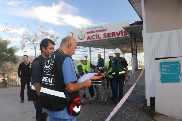 Marmaris Devlet Hastanesi’ndeki Tatbikat Başarı İle Gerçekleştirildi