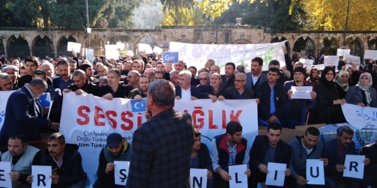 Şanlıurfa’da Çin’in Doğu Türkistan Protestosu