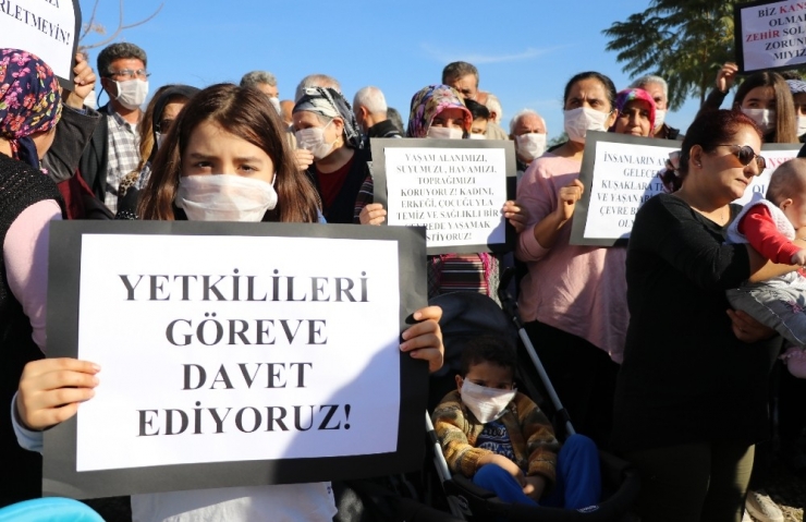 Çöp Tesisine ‘Maskeli’ Protesto