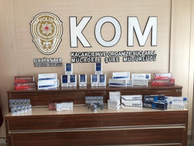 Gaziantep’te 920 Paket Kaçak Sigaraya 2 Gözaltı