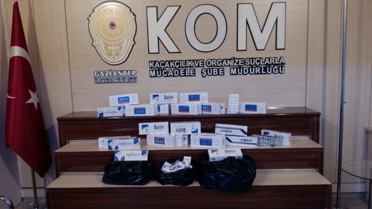 Gaziantep’te 920 Paket Kaçak Sigaraya 2 Gözaltı
