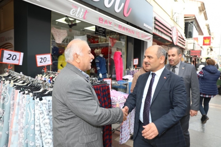 Başkan Söğüt, Ağadere Caddesi Esnafıyla Buluştu