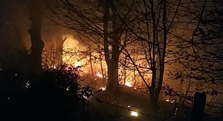 5 Dönümlük Arazide Çıkan Yangın Söndürüldü