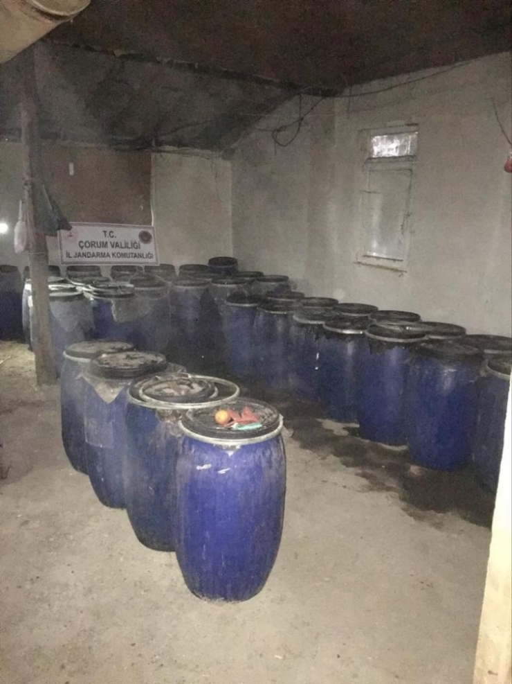 Çorum’da Kaçak İçki Operasyonu