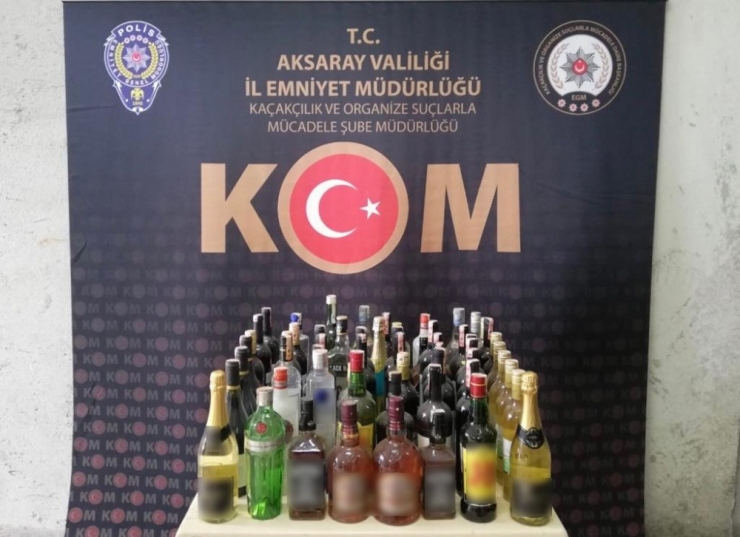 Aksaray’da Kaçak İçki Operasyonu
