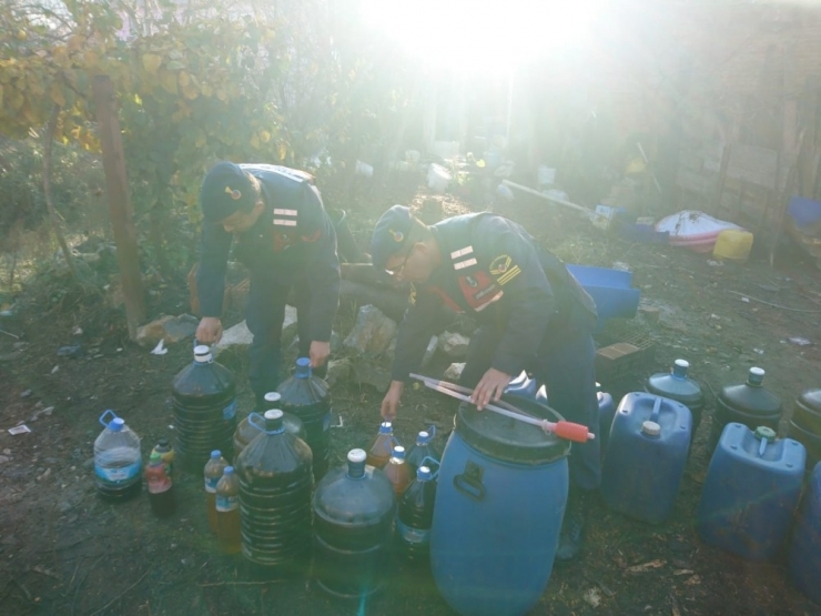 Jandarmadan Kaçak İçki Operasyonu