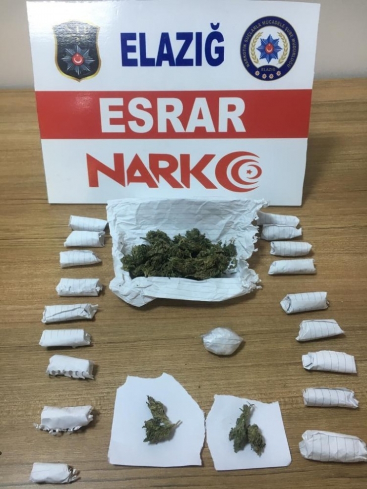 Elazığ’da Uyuşturucu Taciri 1 Şüpheli Tutuklandı