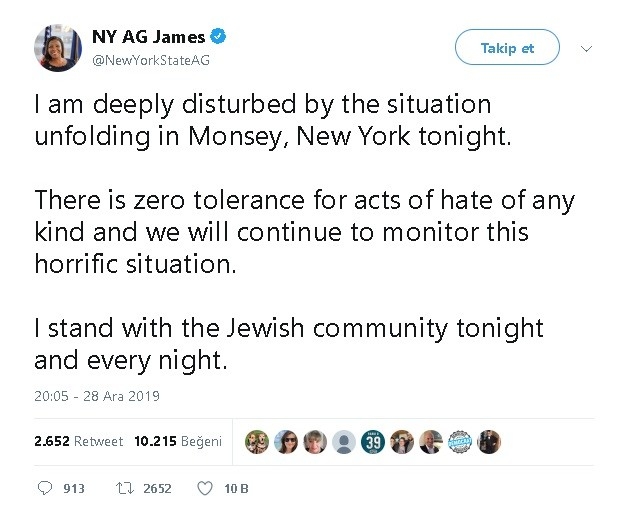 New York’ta Hahamın Evinde Saldırı: 5 Yaralı