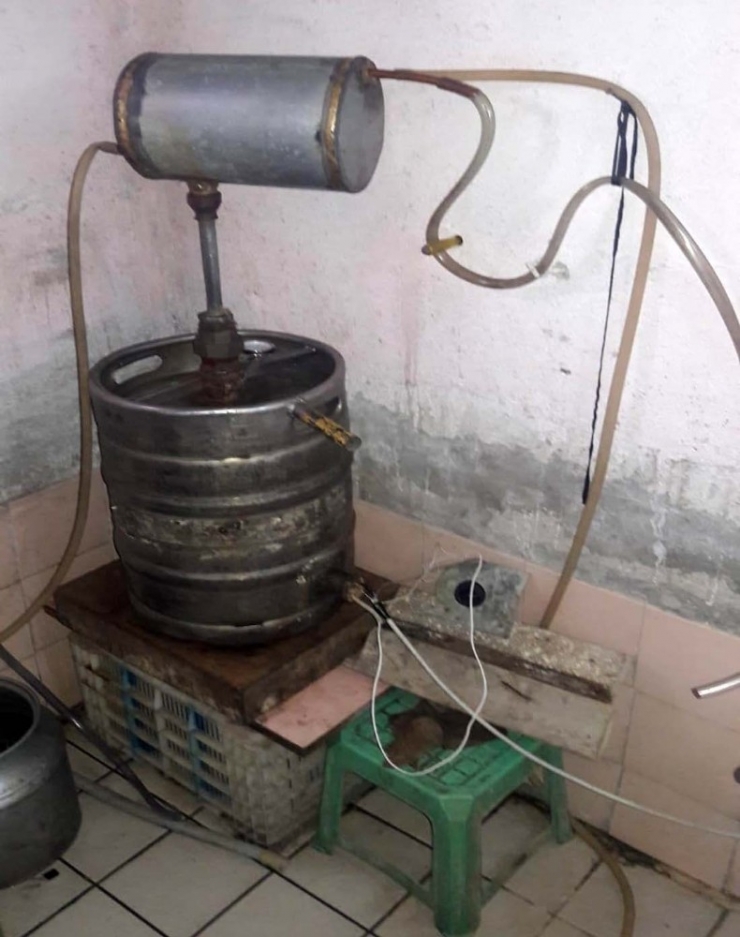 Köyde, Sahte Ve Kaçak İçki Üretimine 37 Bin 275 Lira Ceza