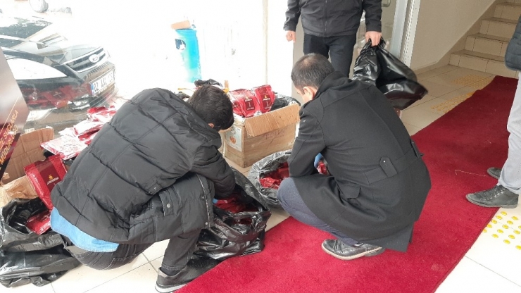 Adıyaman’da Kaçak Nargile Tütünü Operasyonu