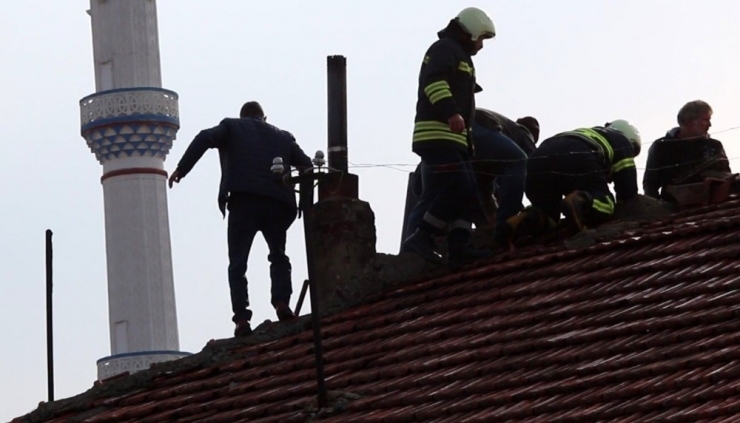 Erzincan’da Baca Yangını Korkuttu