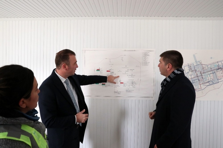 Başkan Ercengiz Su Deposunda İncelemelerde Bulundu