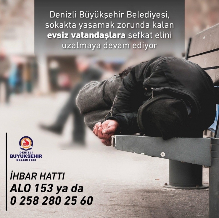 Denizli Büyükşehir Belediyesi Son 5 Yıldır Evsizlere Kapılarını Açmaya Devam Ediyor