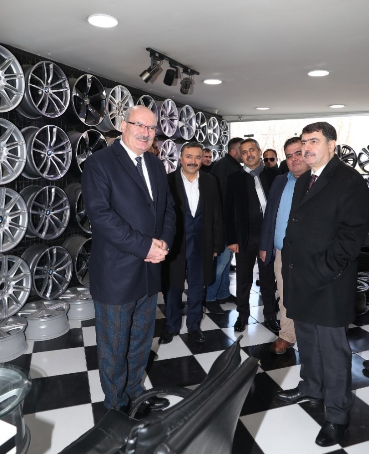 Ato Başkanı Baran, Vali Şahin İle Şaşmaz’da İncelemelerde Bulundu