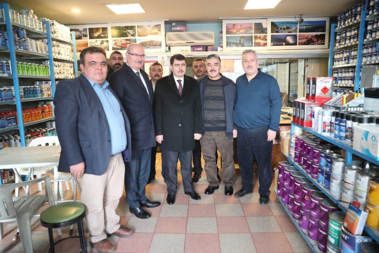 Ato Başkanı Baran, Vali Şahin İle Şaşmaz’da İncelemelerde Bulundu