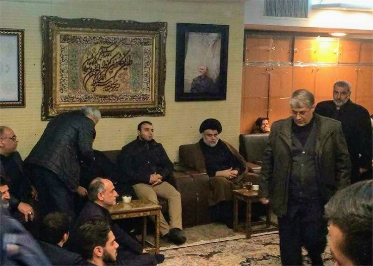 Iraklı Şii Lider Sadr, Süleymani’nin Taziyesine Katıldı