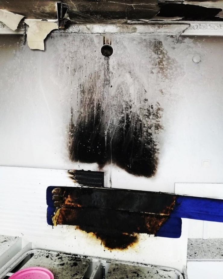 Tuşba’da Ev Yangını