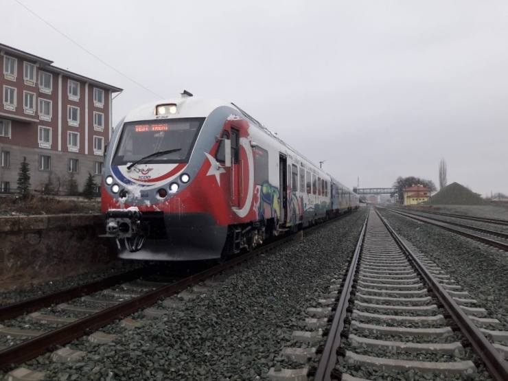 Samsun-sivas Tren Yolunda Test Sürüşü Yapıldı