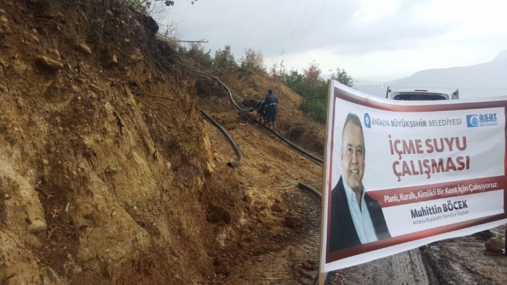 Gündoğmuş Güneycik’in İçme Suyu Sorunu Çözülüyor