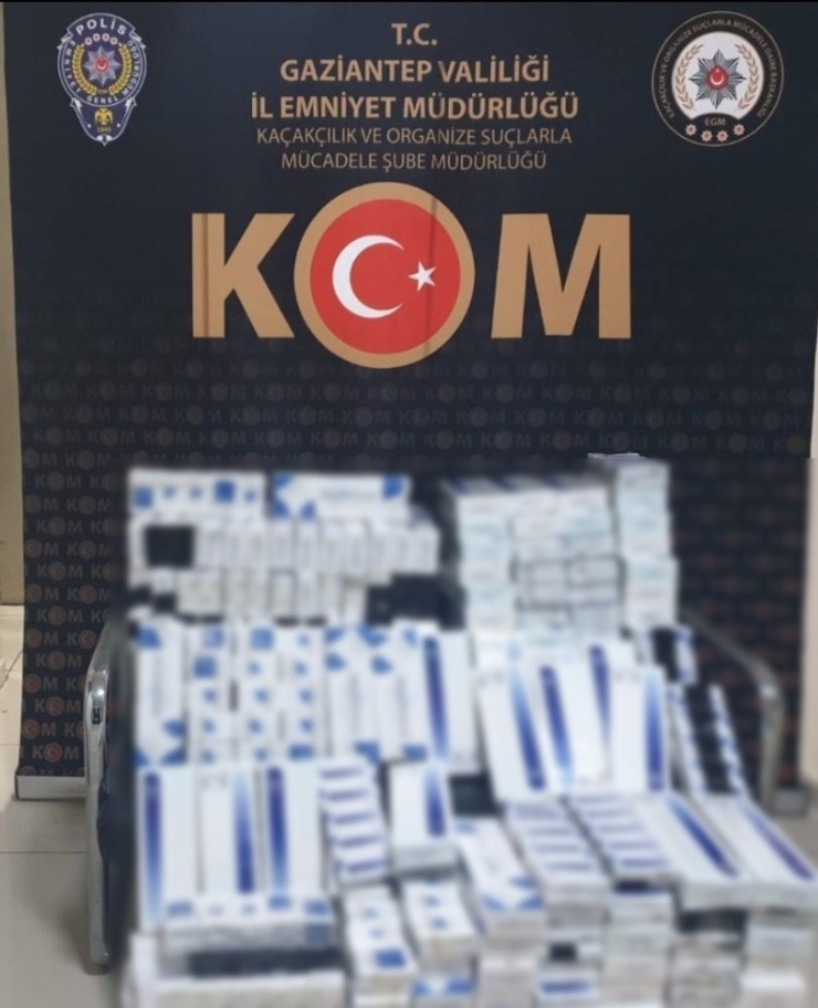 Gaziantep’te 4 Bin 200 Paket Kaçak Sigara Ele Geçirildi