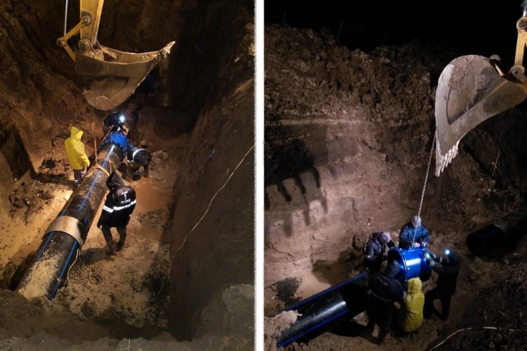 Teski Ekipleri Zor Şartlarda Arızayı Onardı