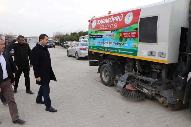 Karaköprü’ye Yeni Temizlik Aracı