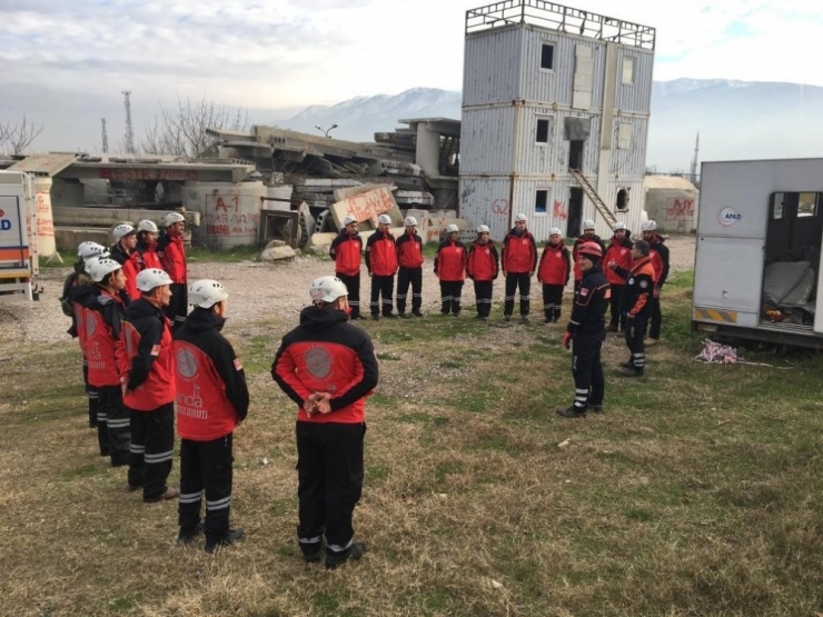 Bursa Afad’dan Anda’ya Arama Kurtarma Eğitimi
