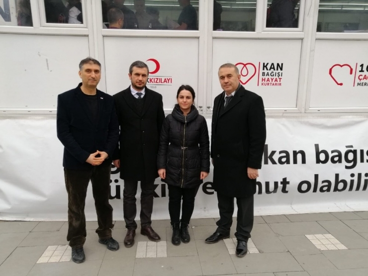 Kesmekaya İle Uzun’dan Üniversite Öğrencisi Samet İçin Kan Bağışı