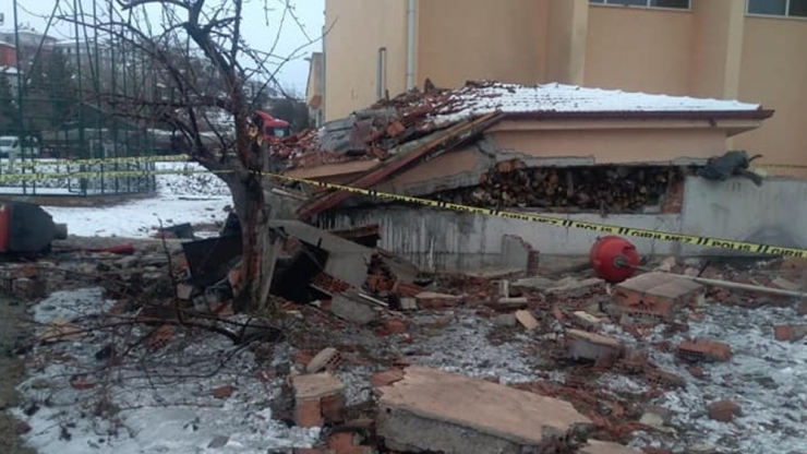 Kırıkkale’de Kalorifer Kazanı Patladı