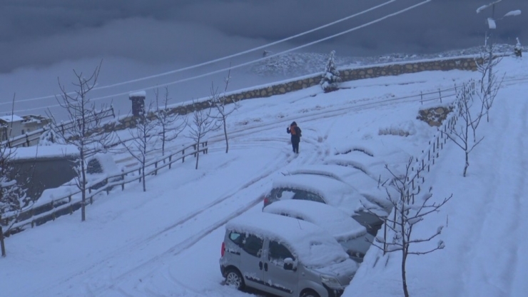 Karaman’ın Ermenek İlçesinde Eğitime Kar Engeli